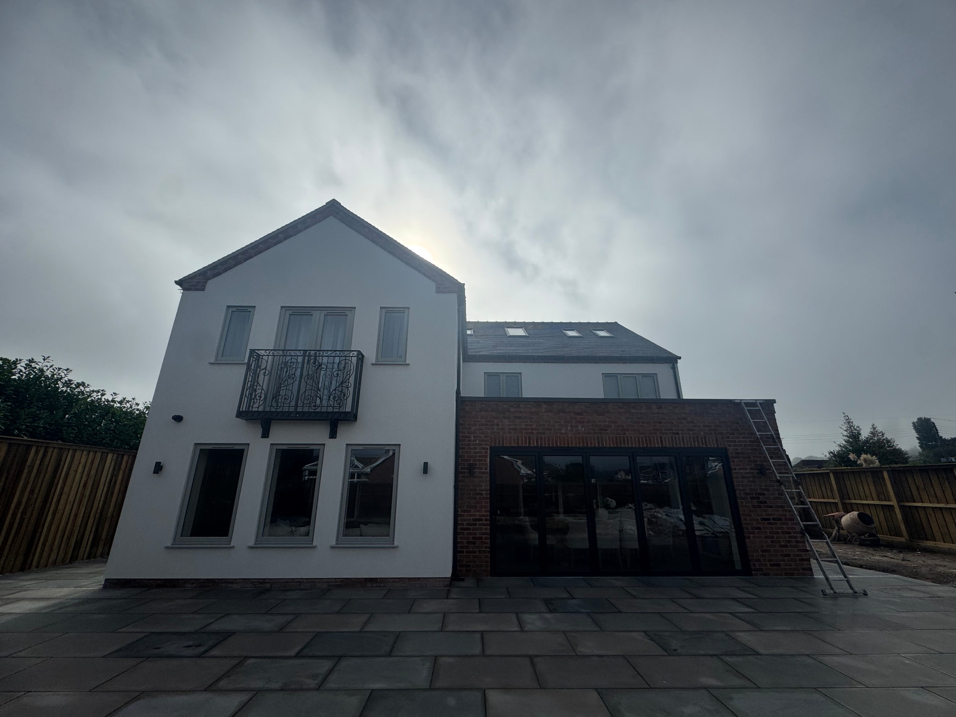 Clean modern house exterior with sparkling windows after a professional clean in Newcastle-under-Lyme